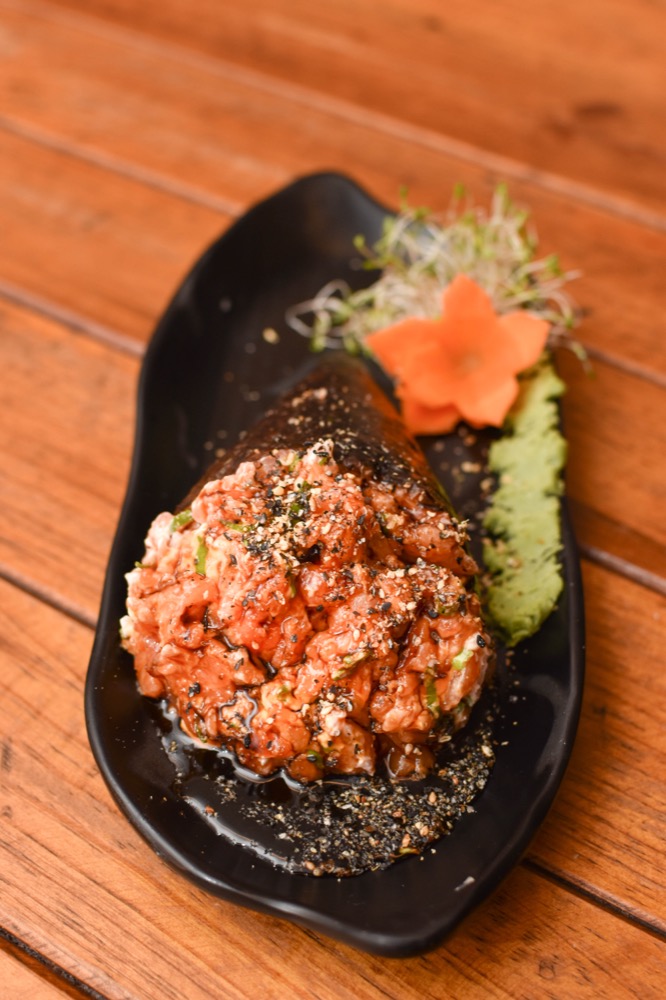 Temaki Salmão Batido com Cream Cheese